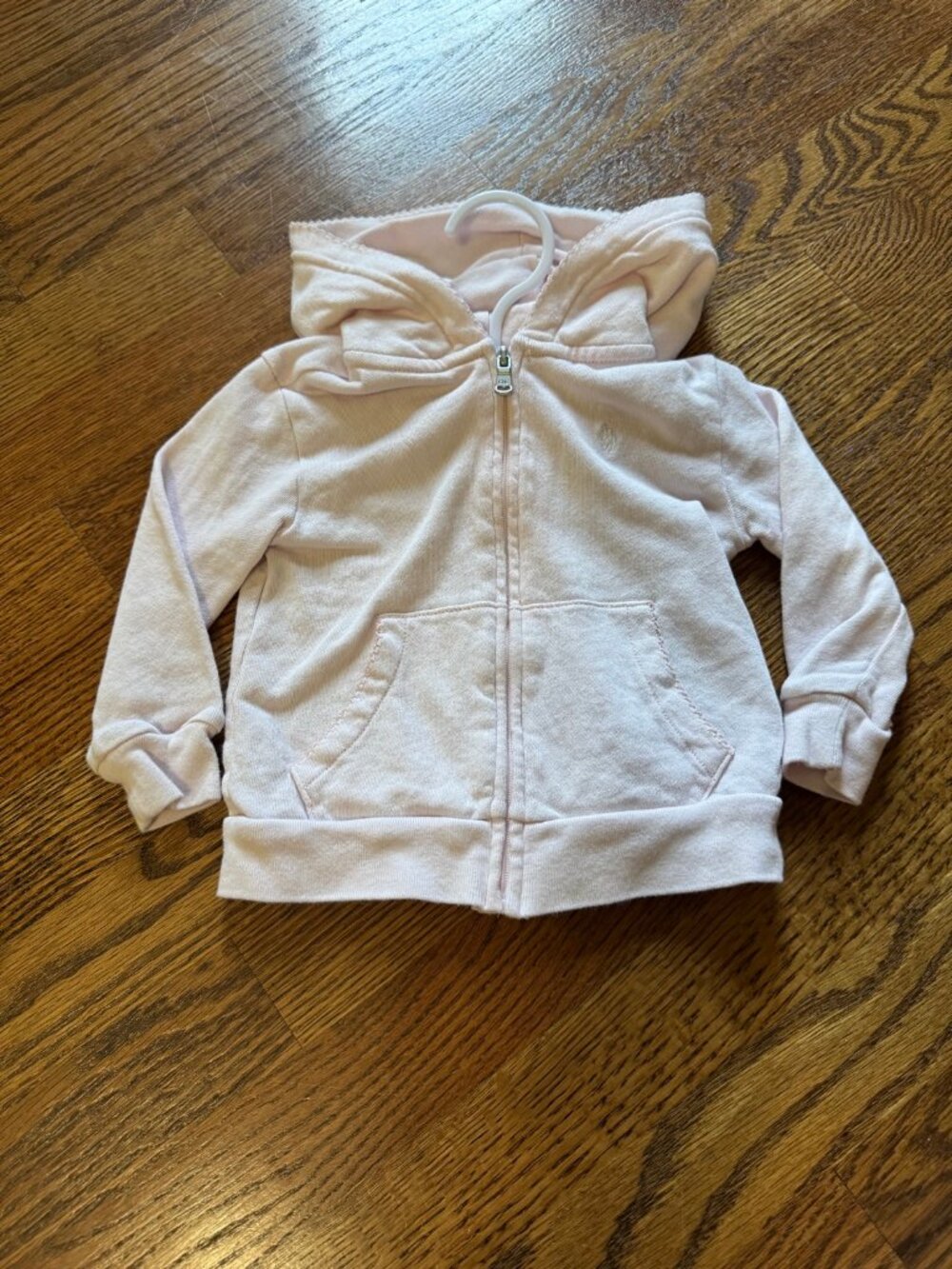 Ralph Lauren Pink Zip-Up Hoodie | 12M